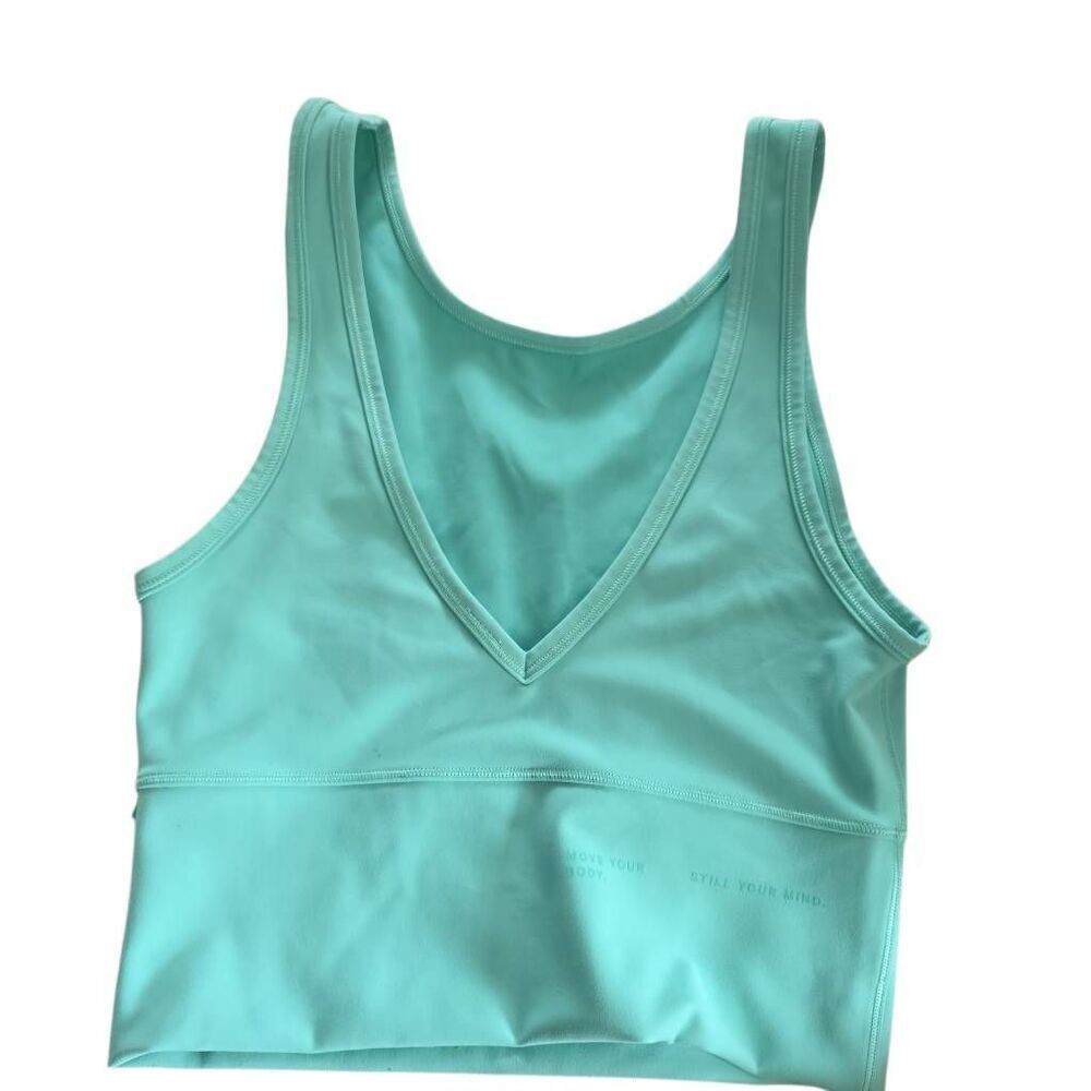 Lululemon Women's Size 4 Aquamarine Long Line Sports Bra
